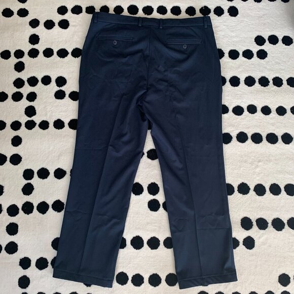 Greg Norman Golf Pants Navy Straight Leg Performance Business Chino - Picture 4 of 11